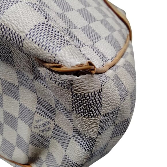 438303AU (C4) Louis Vuitton Tote Bag Batignolles Horizontal White Damier Azur - Picture 5 of 9